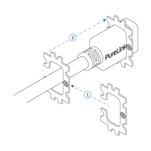 mediahub2 - ICS-kompatibles HDMI F/M Verbindungskabel - 1,00m