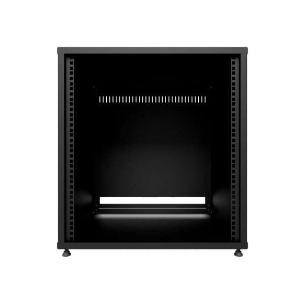 19" Geschlossenes Schrank-Rack mit Seiten- und Rückwänden 12HE, 200 kg, 540B X 500D X 574H