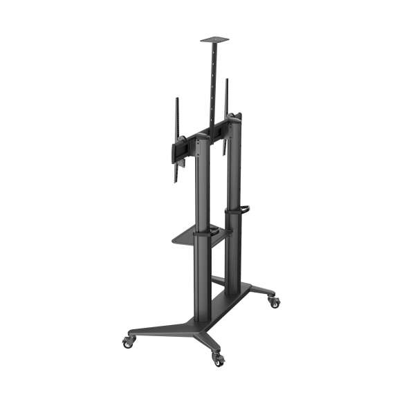 PureMounts® Premium TV Cart - Single Display bis 120", schwarz
