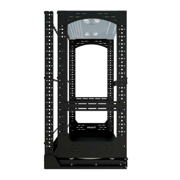 19" Auszieh- und drehbares Rack 20RU, 200kg Traglast, 490B x 510T x 963H