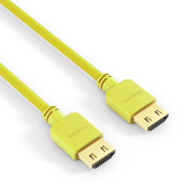 HDMI Kabel - PureInstall - Slim 1,50m - Gelb