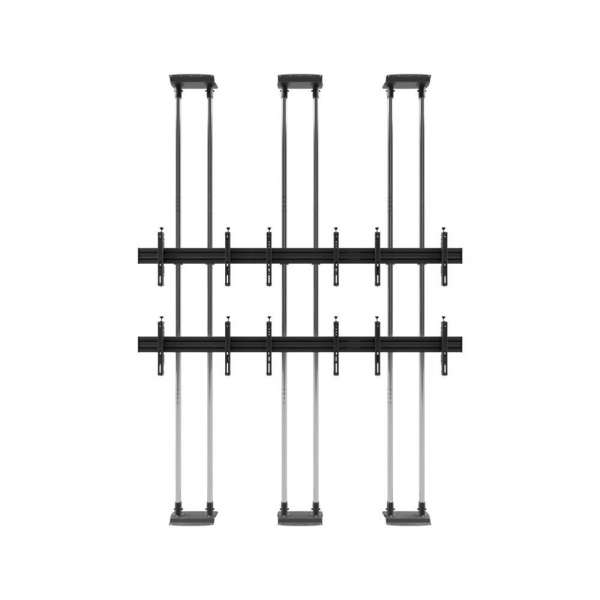 Video Wall Bolt Down Floor-to-Ceiling Mount, modular 3x2, für 49-57" Bildschirme, Querformat