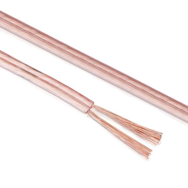 sonero Lautsprecherkabel 2x2,5mm², CCA 25,0m, transparent