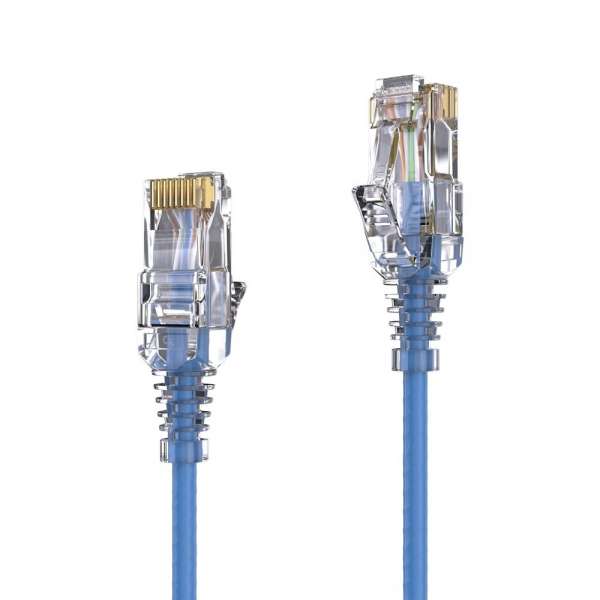 CAT 6 Patchkabel. SLIM - UTP - LSOH - blau - 1,50m