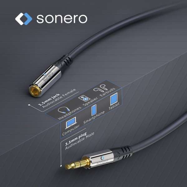 sonero 3,5mm Audio Verlängerung 2,0m