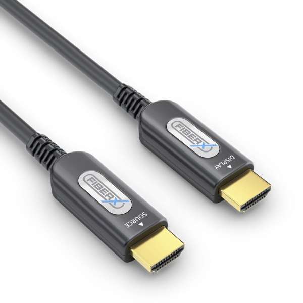 FiberX Serie - HDMI 4K Gepanzertes Glasfaser Extender Kabel - 15m