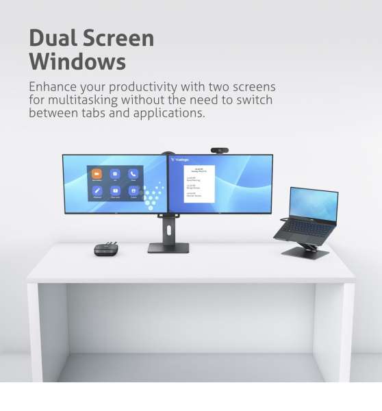 Vuelogic - USB-C Docking Station - Dual Screen DisplayLink ready - 4K Unterstützung