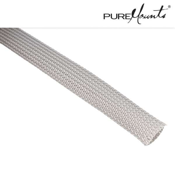 Kabelschlauch Polyester 50m Grau