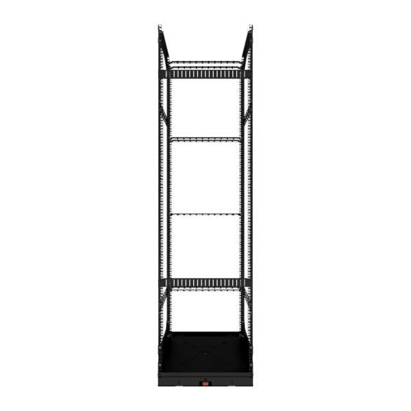 19" Auszieh- und drehbares Rack 40RU, 300kg Traglast, 490B x 510T x 1854H