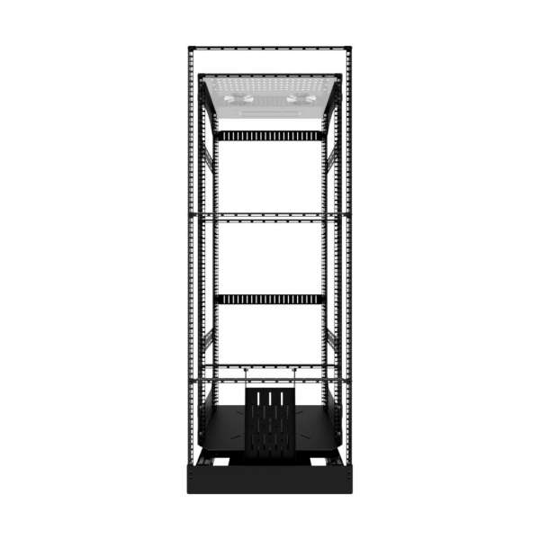 19" Auszieh- und drehbares Rack 28RU, 200kg Traglast, 490B x 608T x 1320H