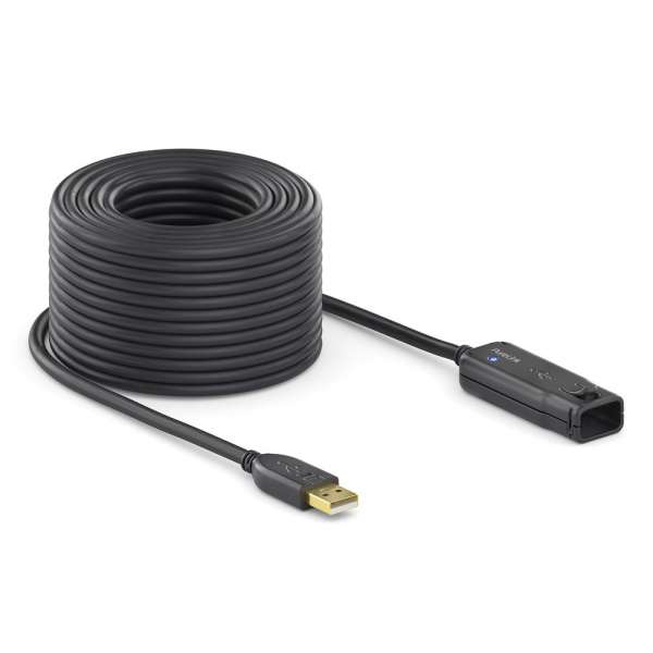 USB 2.0 Aktiv Verlängerung - schwarz - 12,0m