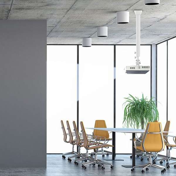 Universal-Projektor-Deckenhalterung, weiß