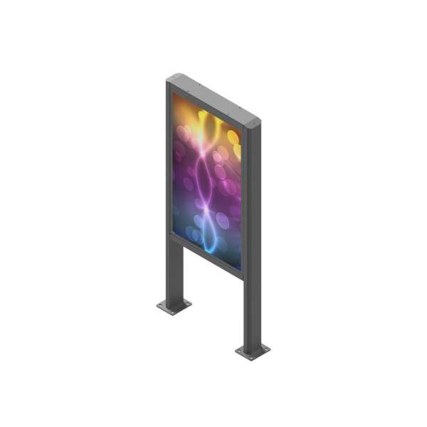 Hochformat-Kiosk für den Außenbereich 55" Samsung LH55OHF