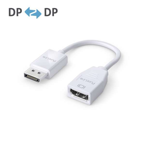 DisplayPort auf DisplayPort Adapter - 4K60 - iSerie - weiß - 0,10m DisplayPort auf DisplayPort Adapter - 4K60 - iSerie - weiß - 0,10m