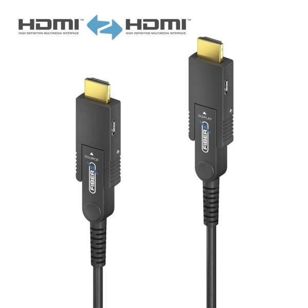 FiberX Serie - Micro HDMI/HDMI 4K Glasfaser Verlängerung - 5m