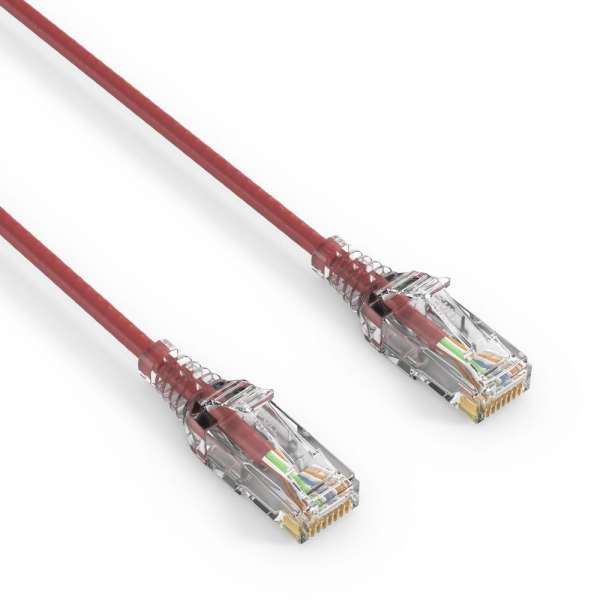 CAT 6 Patchkabel. SLIM - UTP - LSOH - rot - 5,00m