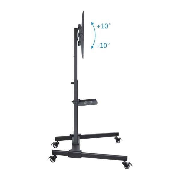 PureMounts® TV Standfuß mobil und höhenverstellbar, schwarz