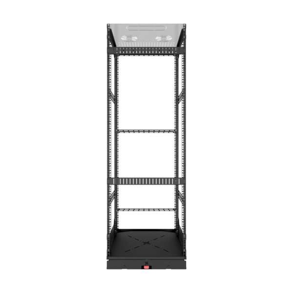 19" Auszieh- und drehbares Rack 32RU, 130kg Traglast, 490B x 498T x 1505H