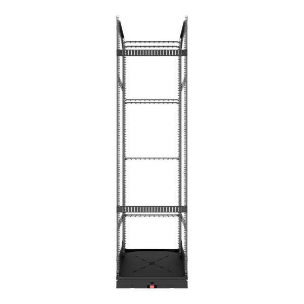 19" Ausziehbares und drehbares Rack 40RU, 125 kg Last, 490B X 515T X 1862H