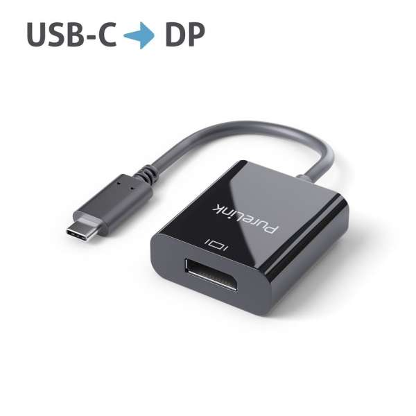USB-C auf DisplayPort Adapter - 4K60 - iSerie - schwarz - 0,10m