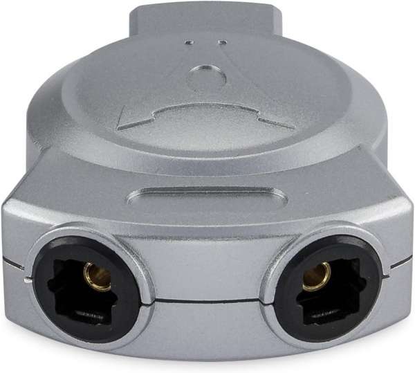 HDSupply Toslink Verteiler 1x2 silber