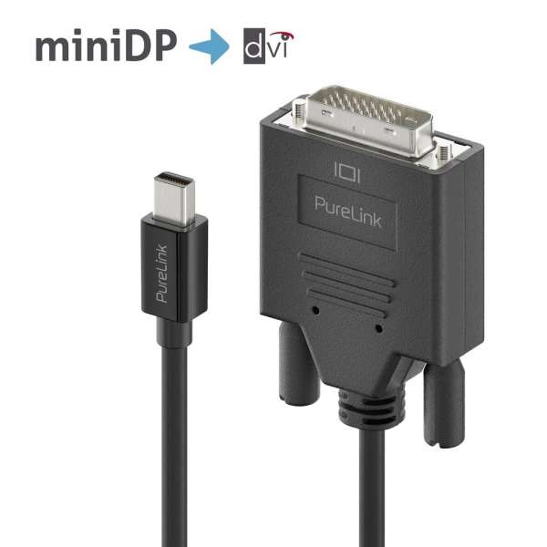 Mini DisplayPort auf DVI Kabel - 1920x1200 - WUXGA - iSerie - schwarz - 1,50m