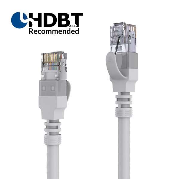 HDBaseT-zertifiziertes CAT 6A Patchkabel. S/FTP - LSOH - AWG 26 - grau - 15,0m HDBaseT-zertifiziertes CAT 6A Patchkabel. S/FTP - LSOH - AWG 26 - grau - 15,0m