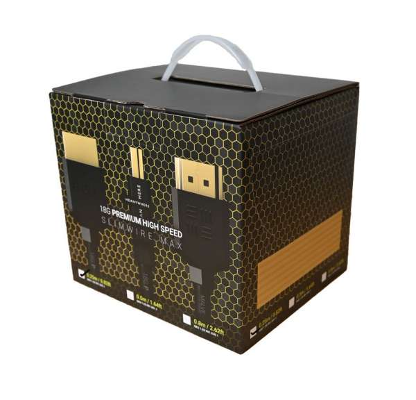 HDANYWHERE 18G 4K SlimWire MAX 0.5m High Speed Premium™ HDMI Kabel Big Box (x25 Kabel)