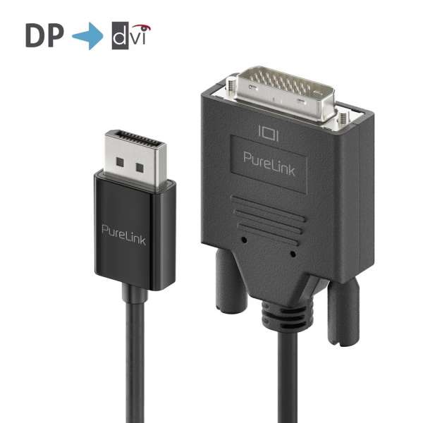 DisplayPort auf DVI Kabel - 1920x1200 - WUXGA - iSerie - schwarz - 3,00m