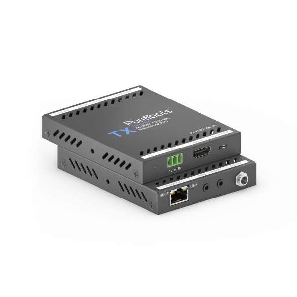 PureTools - HDBaseT Extender Set, 4K HDMI (60Hz 4:2:0) mit bidirektionalem PoC