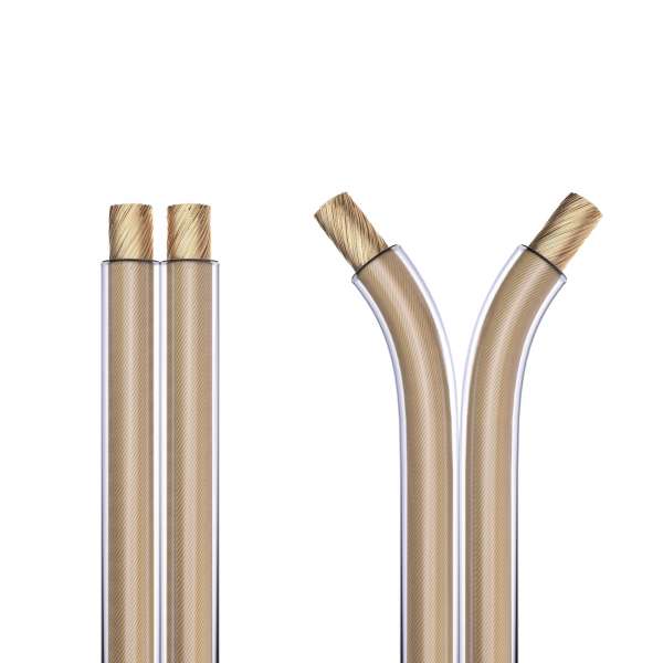 PureLink Lautsprecherkabel OFC 2x1,50mm² (0,10mm), 100 m, transparent