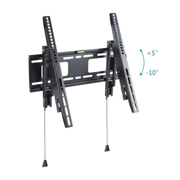 PureMounts® TV Halterung mit verstellbaren Armen gegen Diebstahl - VESA 400x400, schwarz