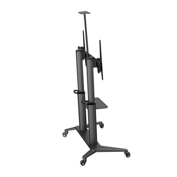 PureMounts® Premium TV Cart - Single Display bis 120", schwarz