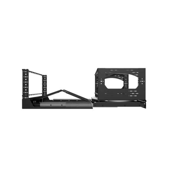 19" Auszieh- und drehbares Rack 6RU, 130kg Traglast, 490B x 608T x 348H
