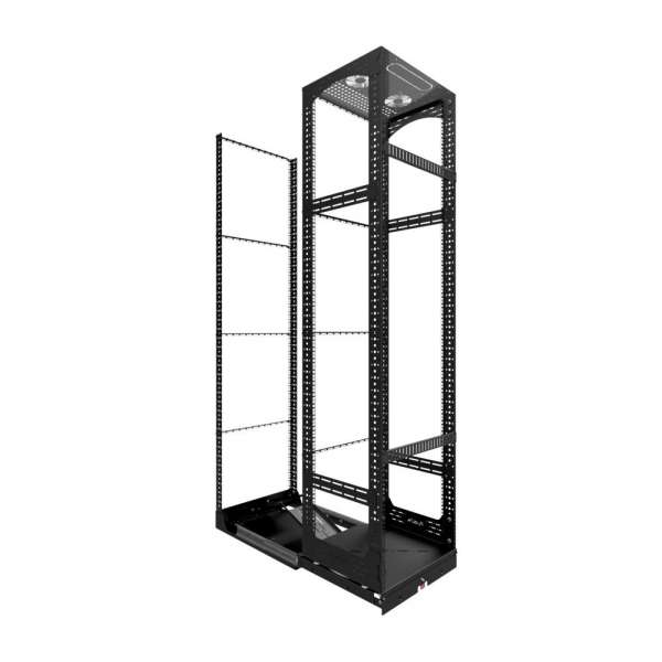 19" Ausziehbares und drehbares Rack 42RU, 125 kg Belastung, 490B X 615T X 1950H