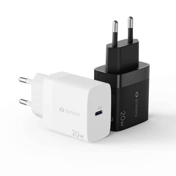 sonero USB-C Ladegerät - 1 Port - 20W PD - weiß