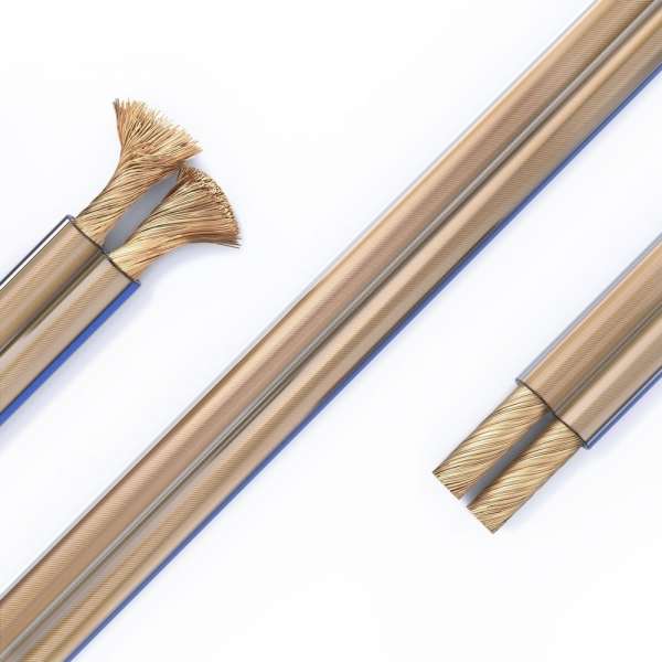 PureLink Lautsprecherkabel OFC 2x4,00mm² (0,10mm), 20,0m, transparent mit blauer Kennlinie