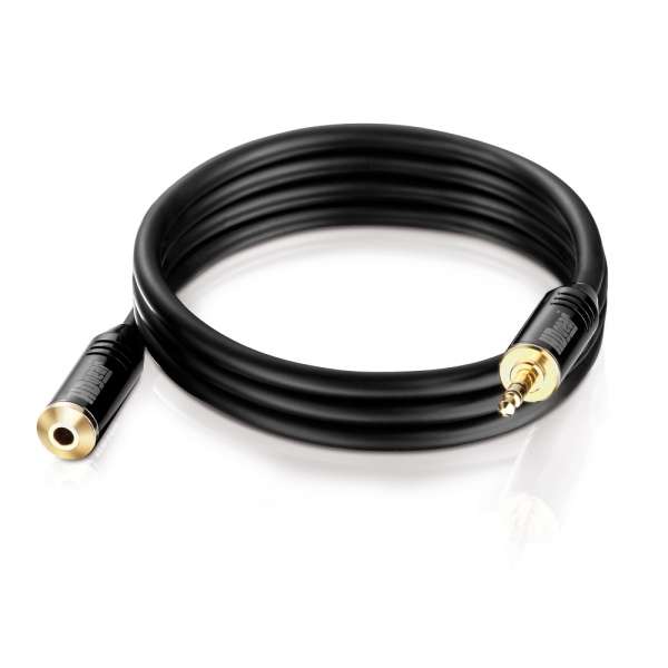 Klinken Verlängerung 3,5mm Stereo - HDGear Polybag- 1,00m