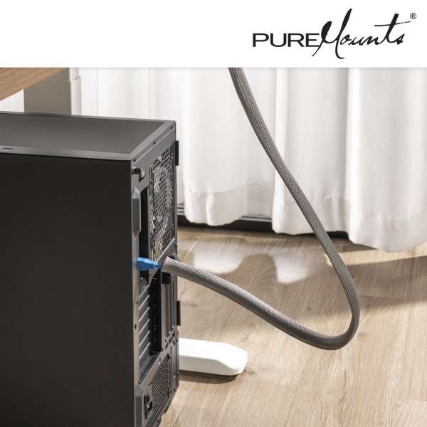 Kabelschlauch Polyester 50m Grau