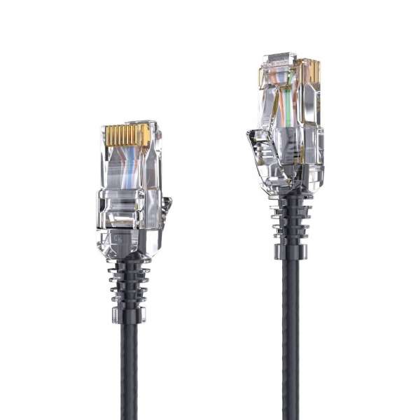 CAT 6 Patchkabel. SLIM - UTP - LSOH - schwarz - 1,50m
