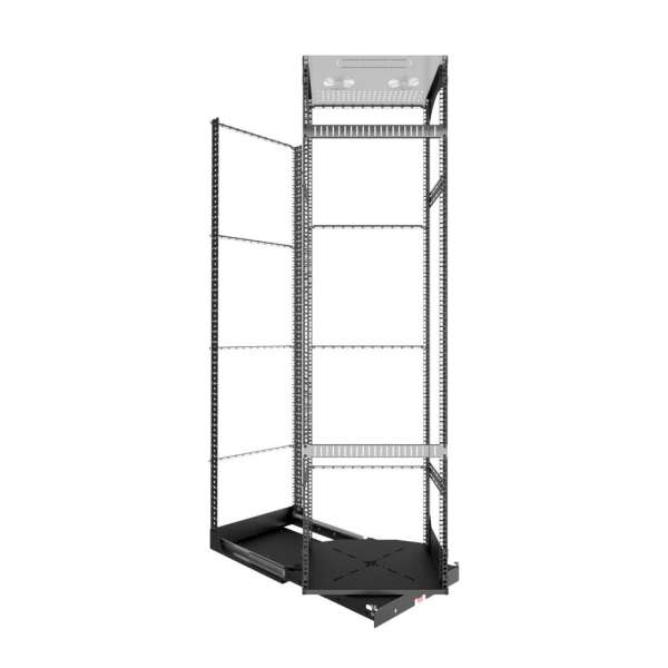 19" Ausziehbares und drehbares Rack 40RU, 125 kg Last, 490B X 515T X 1862H