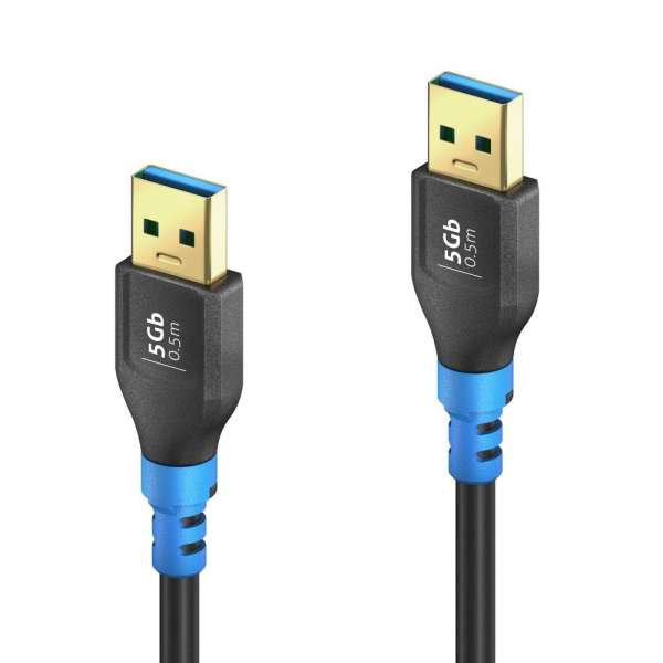 FlexInstall USB-A auf USB-A Kabel USB 3.2 Gen1x1 5Gbps 0.50m