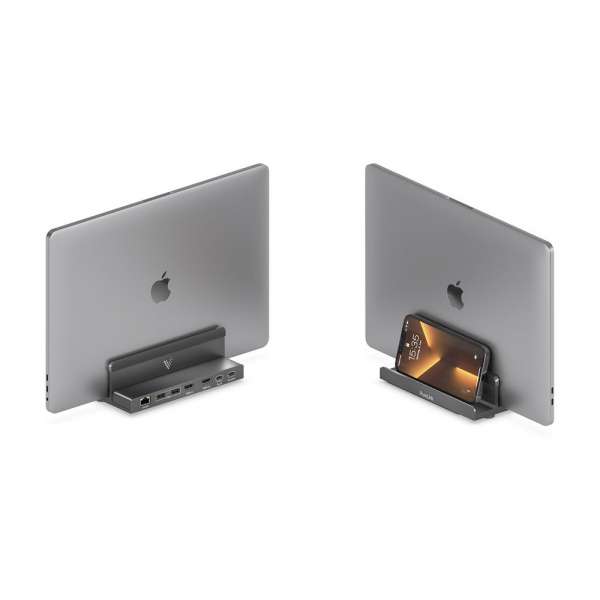 Vuelogic - USB-C Docking Stand - Multifunktionale Docking Station mit Laptop-Stand - 8K Unterstützung