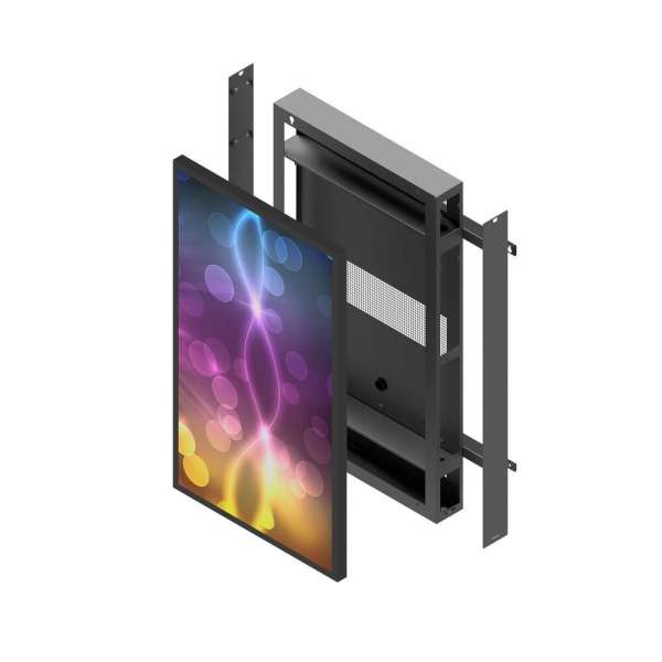 Hochformat-Kiosk für den Außenbereich 55" Samsung LH55OHF
