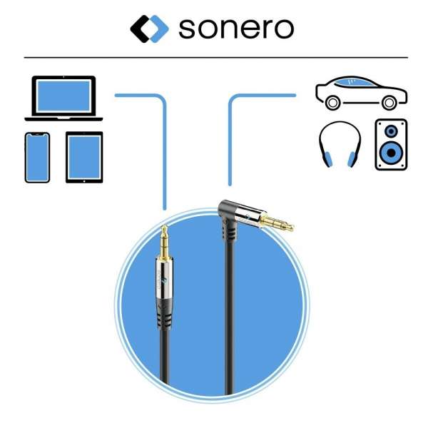sonero 3,5mm Audio Kabel 1x90° 1,5m