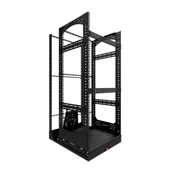 19" Auszieh- und drehbares Rack 20RU, 130kg Traglast, 490B x 498T x 970H 19" Auszieh- und drehbares Rack 20RU, 130kg Traglast, 490B x 498T x 970H
