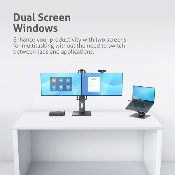 Vuelogic - USB4 Docking Station - Dual Screen USB4 Gen3 MST - 8K Unterstützung