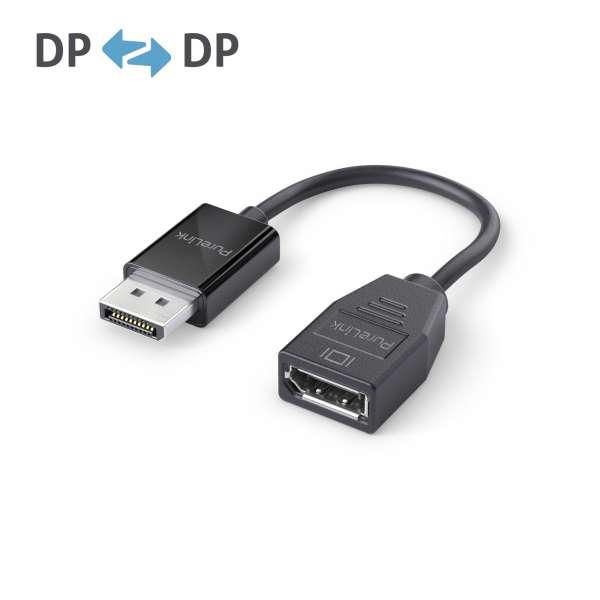 DisplayPort auf DisplayPort Adapter - 4K60 - iSerie - schwarz - 0,10m