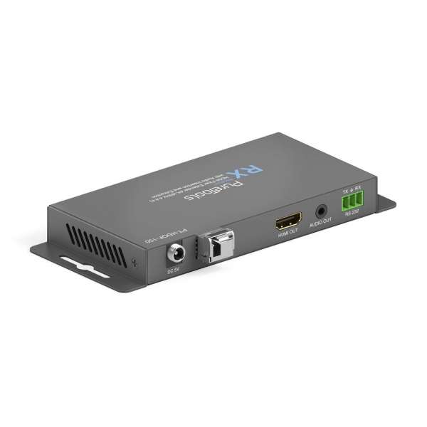 PureTools - HDMI 2.0 Fiber Extender Set - HDMI Fiber Extender 4K (60Hz 4:4:4) mit Audio Insertion und Extraktion