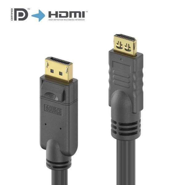 DisplayPort zu HDMI Kabel 4K - PureInstall 2,00m